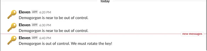 Slack messages